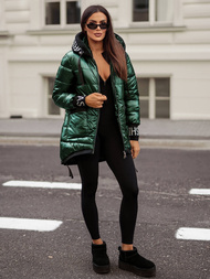 Dámska bunda zelené OZONEE JS/5M3188/238Z