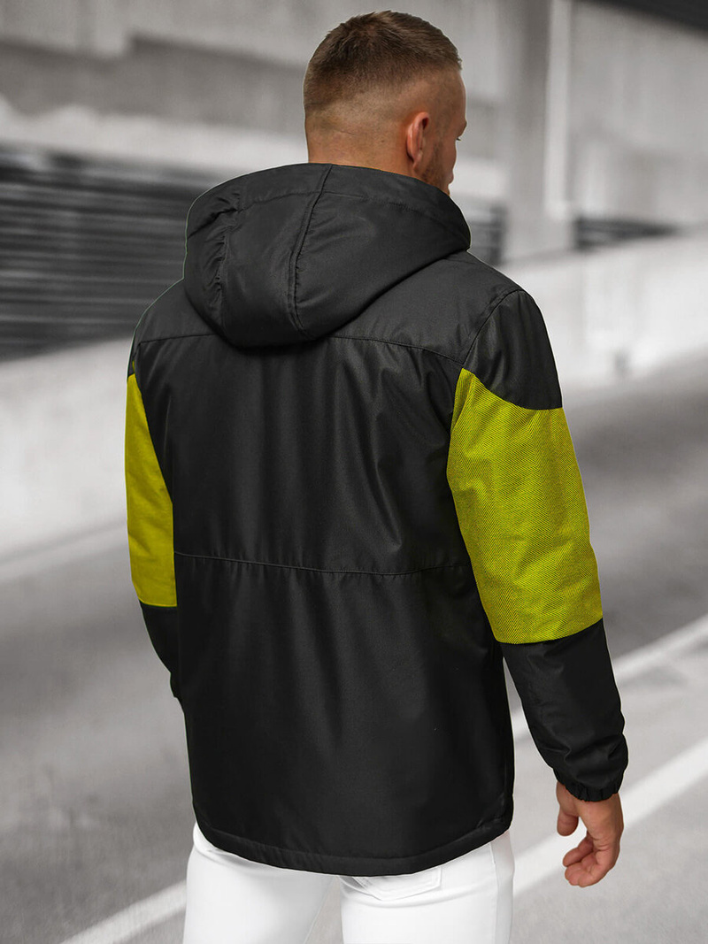 Pánska Bunda Čierna OZONEE JS/22M310/392Z