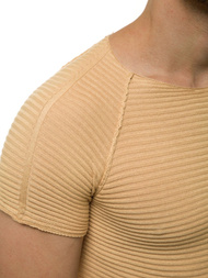 Pánsky sveter béžový OZONEE L/2297