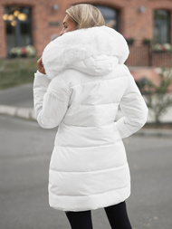 Dámska bunda biela OZONEE JS/16M9099/281Z