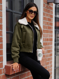 Dámska bunda khaki OZONEE O/81326