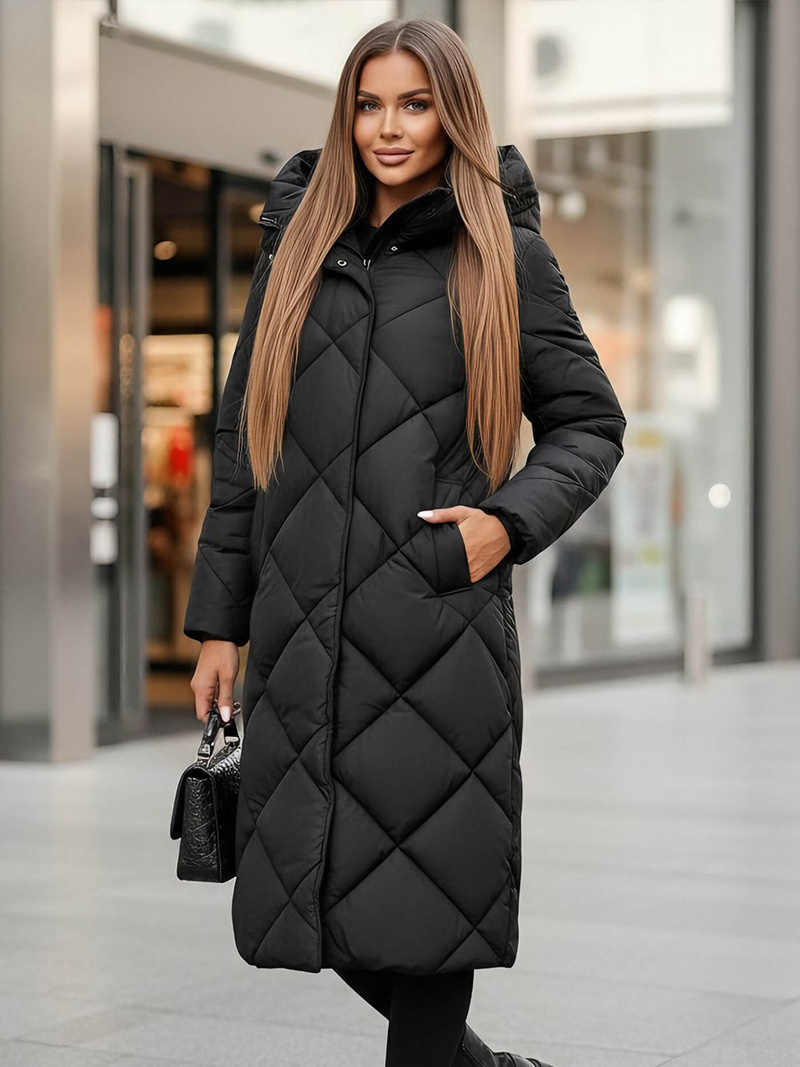 Dámska bunda čierna OZONEE JS/5M3173/392Z