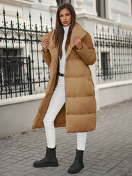 Dámska Bunda Camelový OZONEE JS/M737/84Z