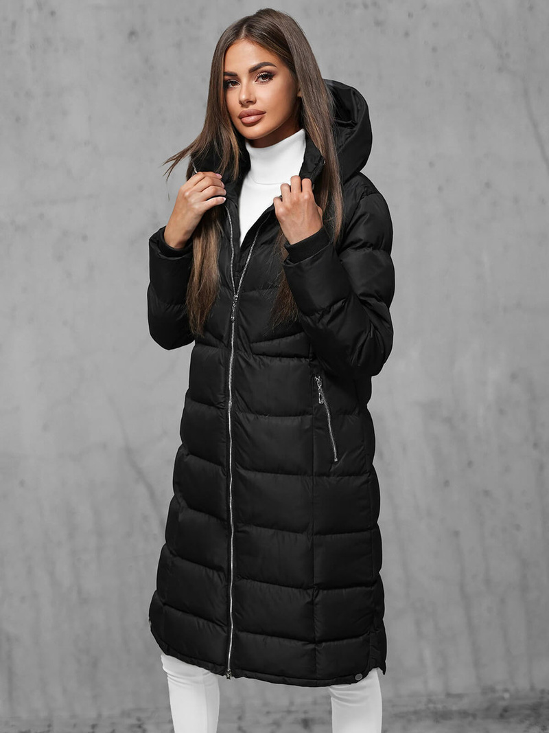 Dámska bunda čierna OZONEE JS/M736/392