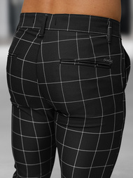 Pánske Chino Nohavice Čierne OZONEE DJ/5505Z