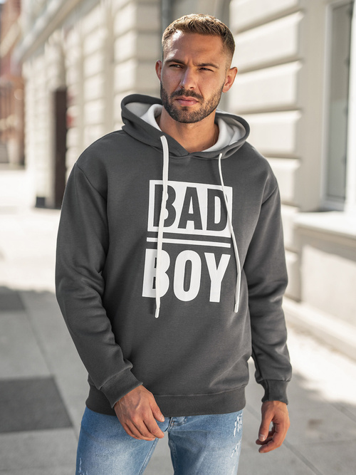 Pánska Mikina Grafitová OZONEE JS/65B3909/5