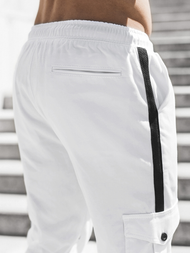 Pánske jogger nohavice Biele OZONEE DJ/5580