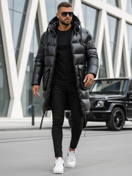 Pánska bunda čierna OZONEE O/M3205Z