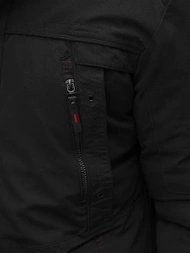 Pánska Bunda Čierna OZONEE JS/M713/392