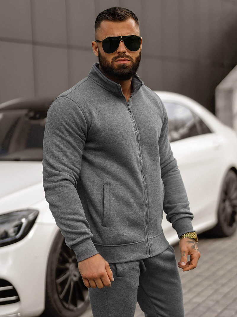 Pánska Tepláková Súprava Grafitová OZONEE JS/68C10385/5Z