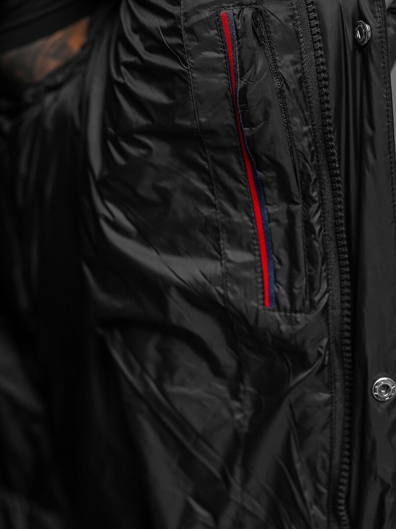 Pánska Bunda Čierna OZONEE O/M3202