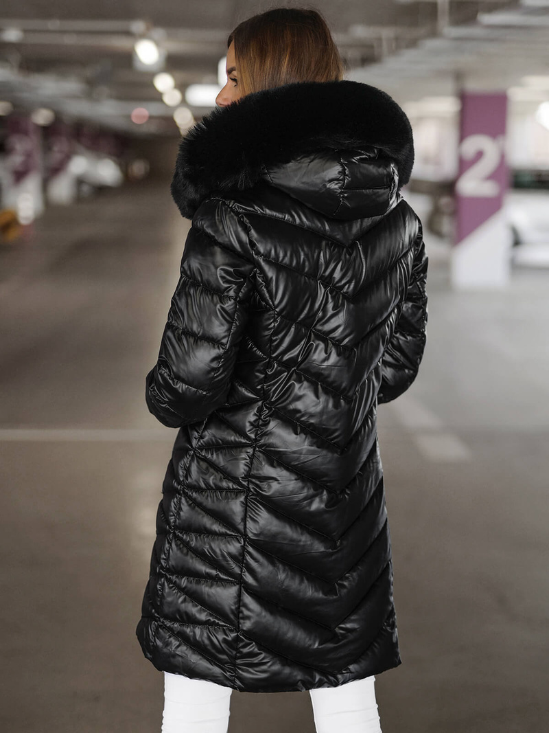 Dámska bunda čierna OZONEE JS/16M9100/392Z