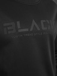 Pánska Mikina Čierna OZONEE JS/8B1992/3