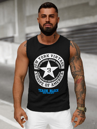 Pánske Tielko Čierne OZONEE JS/8B1721/3Z