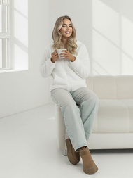 Dámska Mikina Biela OZONEE JS/HH007/1