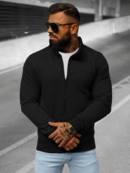 Pánska Mikina Čierna OZONEE JS/2002Z