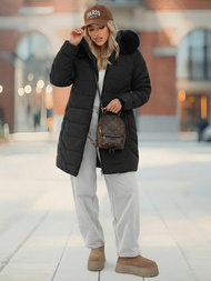 Dámska bunda čierna OZONEE JS/16M9121/392Z