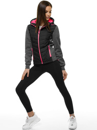 Dámska Bunda Čierna OZONEE JS/KSW4003