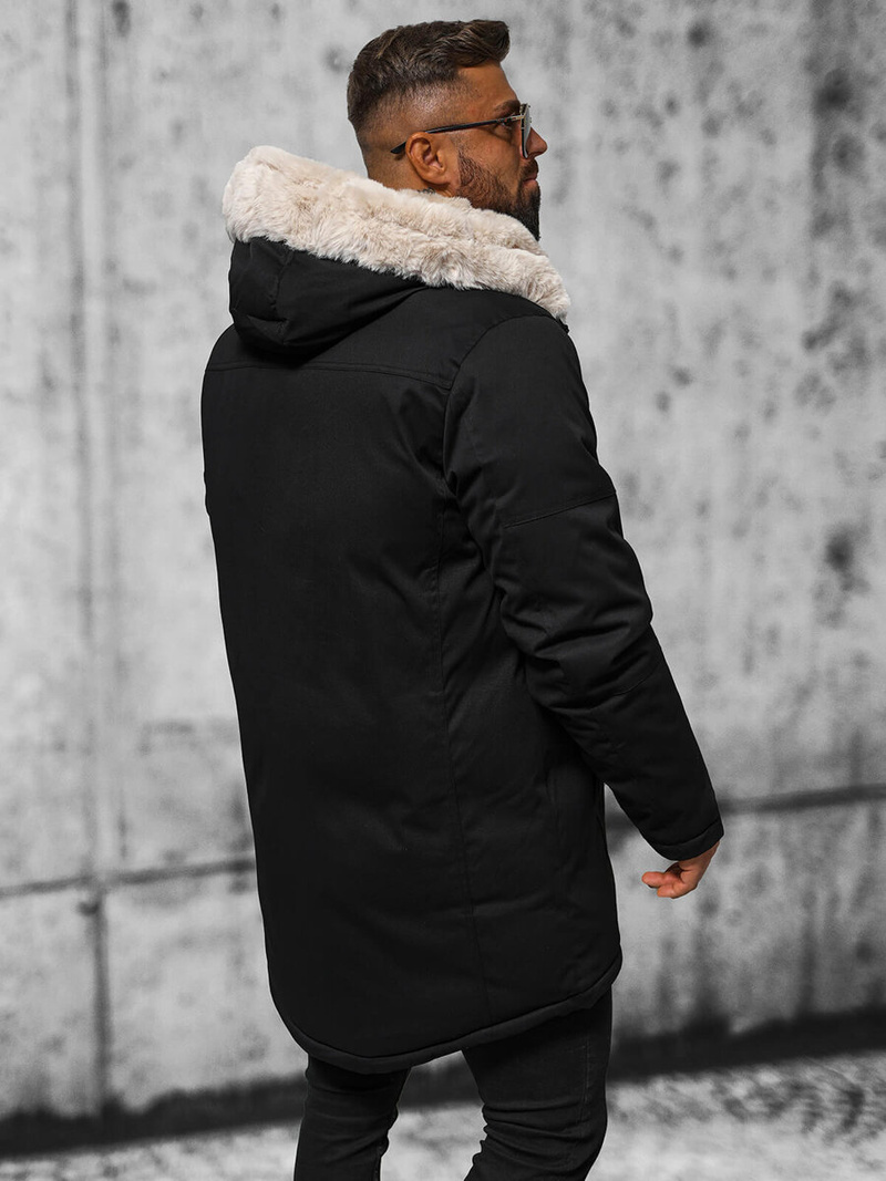 Pánska Zimná Bunda Čierna OZONEE JS/22M315/392