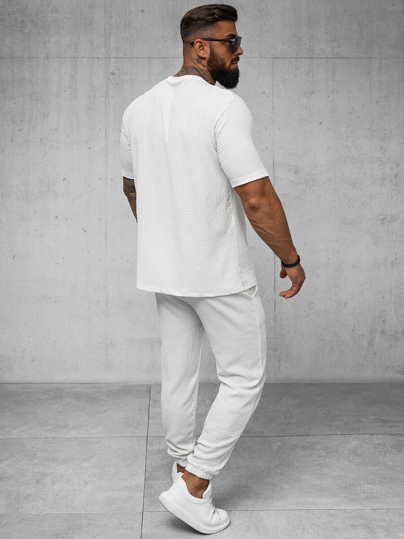 Pánske Tričko Biele OZONEE O/Y960T