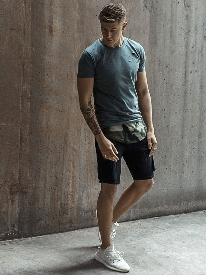 Pánske Tričko Grafitové OZONEE O/1115Z