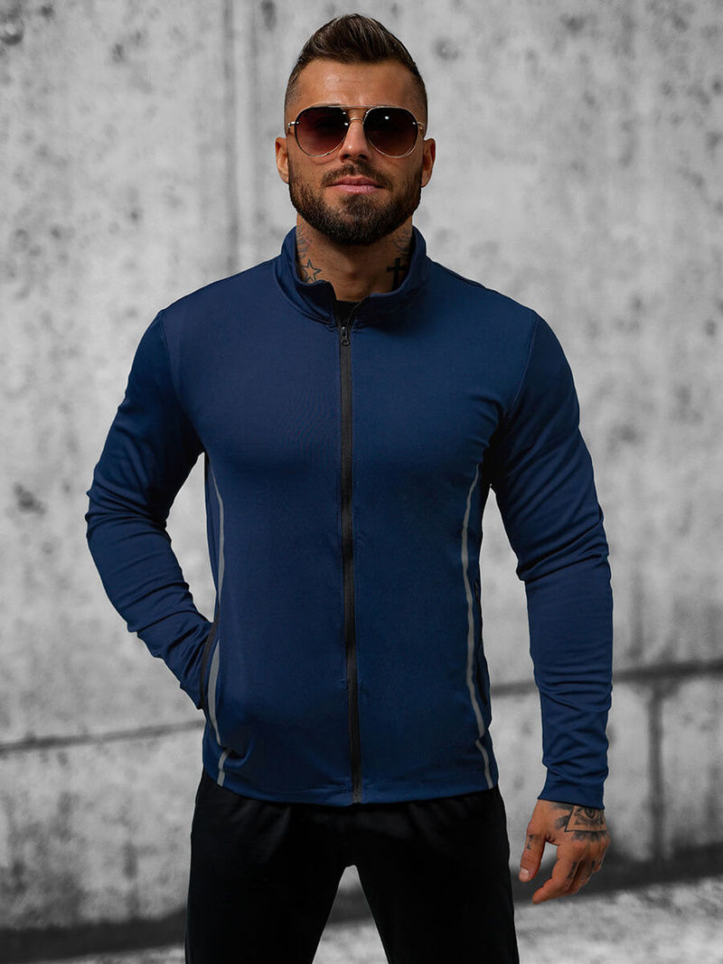 Pánska Bunda Námornícka Modrá OZONEE JS/M10309