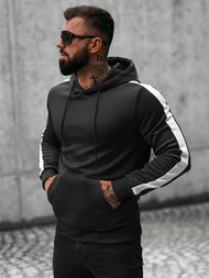 Pánska Mikina Čiernobiela OZONEE O/8B153/3/1