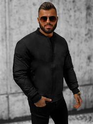 Pánska Bunda Čierna OZONEE JS/AK95Z