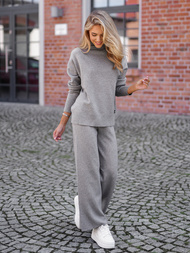 Dámska Dvojdielna Tepláková Súprava Šedá OZONEE JS/53C5203/2