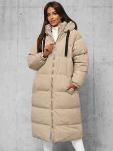 Dámska bunda béžová OZONEE JS/5M3163/62Z
