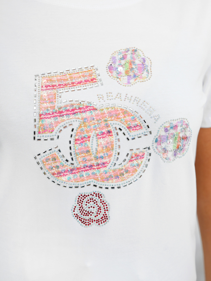 Dámske Tričko Biele OZONEE JS/95T2552/1