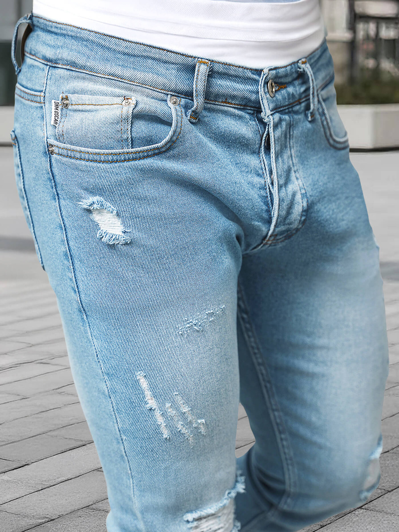 Pánske džínsy Svetlo Modré OZONEE DO/2860