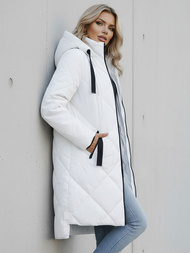 Dámska bunda biela OZONEE JS/5M3168/281Z