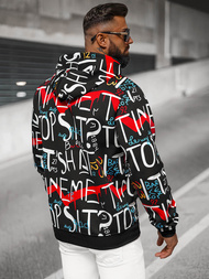 Pánska Mikina Čierna OZONEE JS/8B1233/3