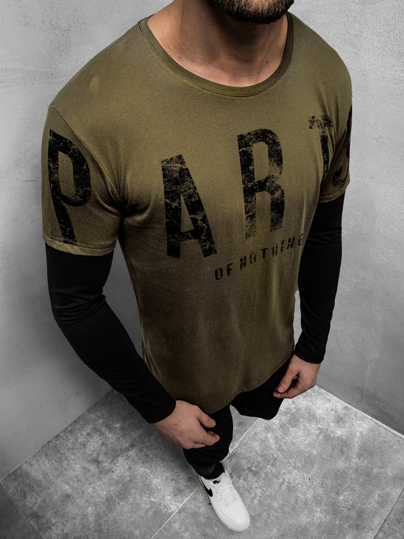 Pánsky nátielník zelený OZONEE O/1292Z