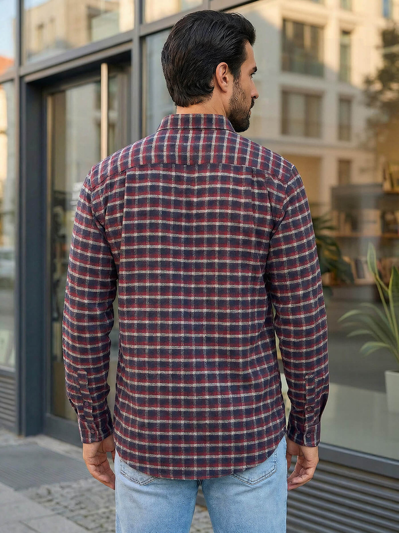 Pánska Košeľa Bordová OZONEE V/V176Z