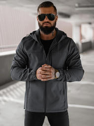 Pánska softshellová bunda grafitová OZONEE JS/27B6523/5Z