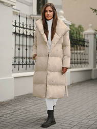 Dámska bunda béžová OZONEE JS/M737/62Z