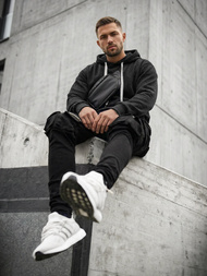 Pánska Mikina Čierna OZONEE O/G3065