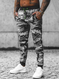 Pánske Tepláky Sivé OZONEE JS/KZ15Z