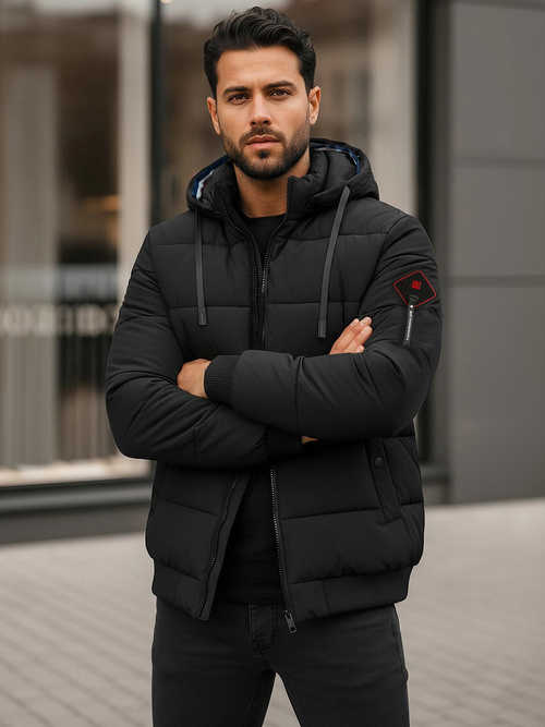 Pánska Zimná Bunda Čierna OZONEE JS/31M5031/392Z