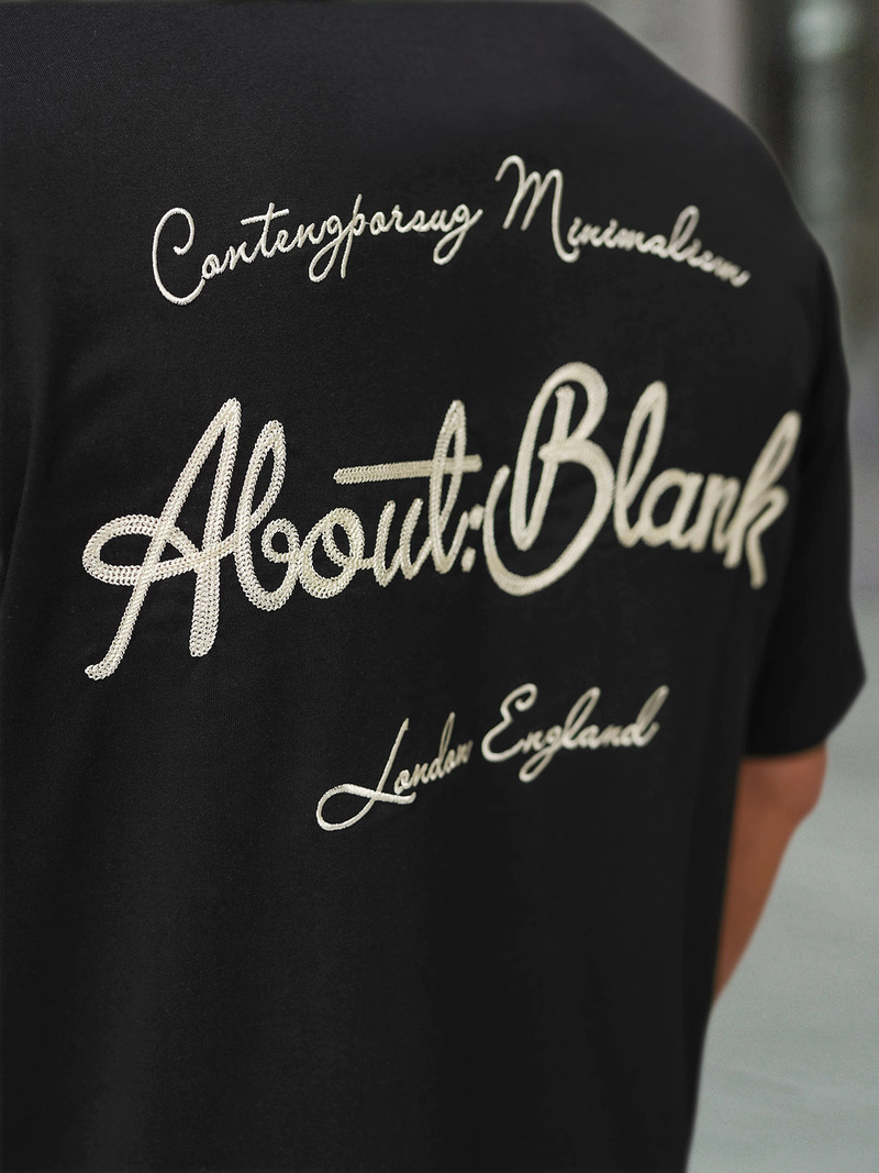 Pánske Tričko Čierne OZONEE O/QQ1195