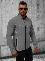 Pánska Bunda Sivá OZONEE JS/M10302