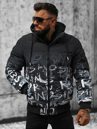 Pánska Bunda Čierno-Biela OZONEE JS/27M8102