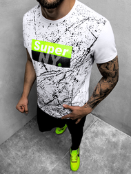 Pánske Tričko Biele OZONEE JS/SS11100Z