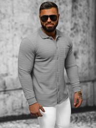 Pánska Mikina Sivé OZONEE O/TB2262