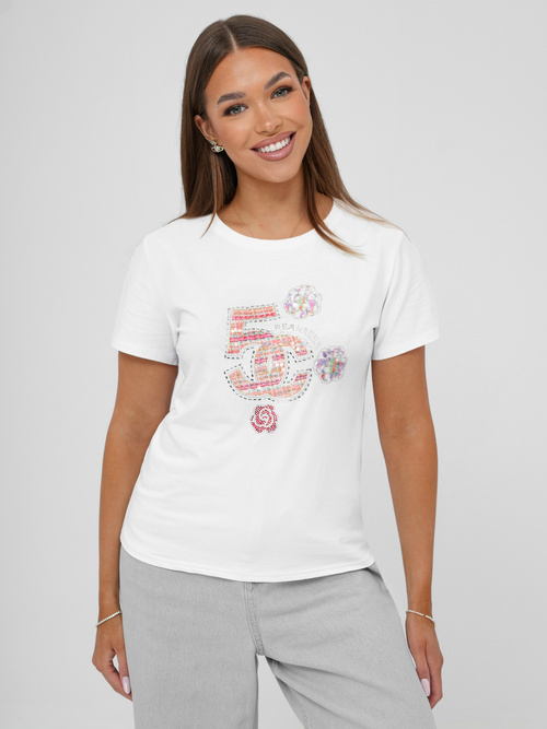 Dámske Tričko Biele OZONEE JS/95T2552/1