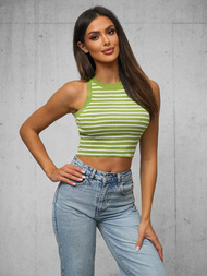 Dámske Tielko Zeleno/Bielé OZONEE O/JK6557