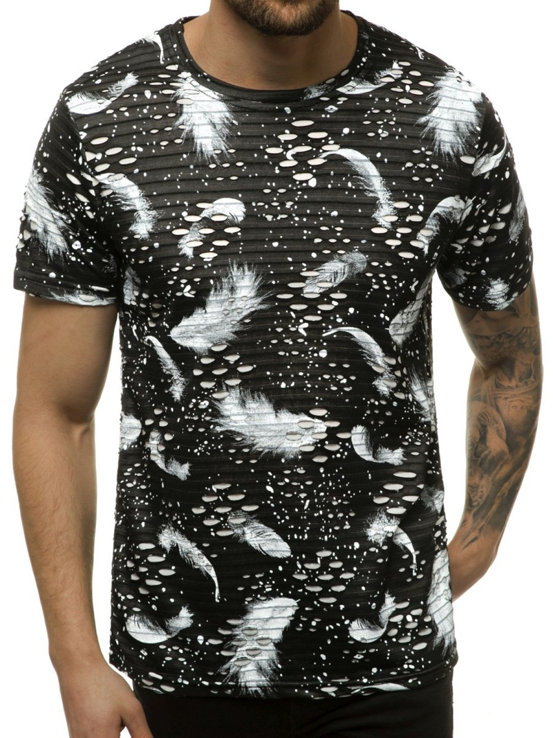 Pánske Tričko Čierne OZONEE JS/KS2111