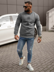 Pánska Mikina Grafitová OZONEE JS/8B1358/5